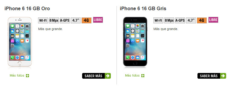 yoigo renuevo iphone 6