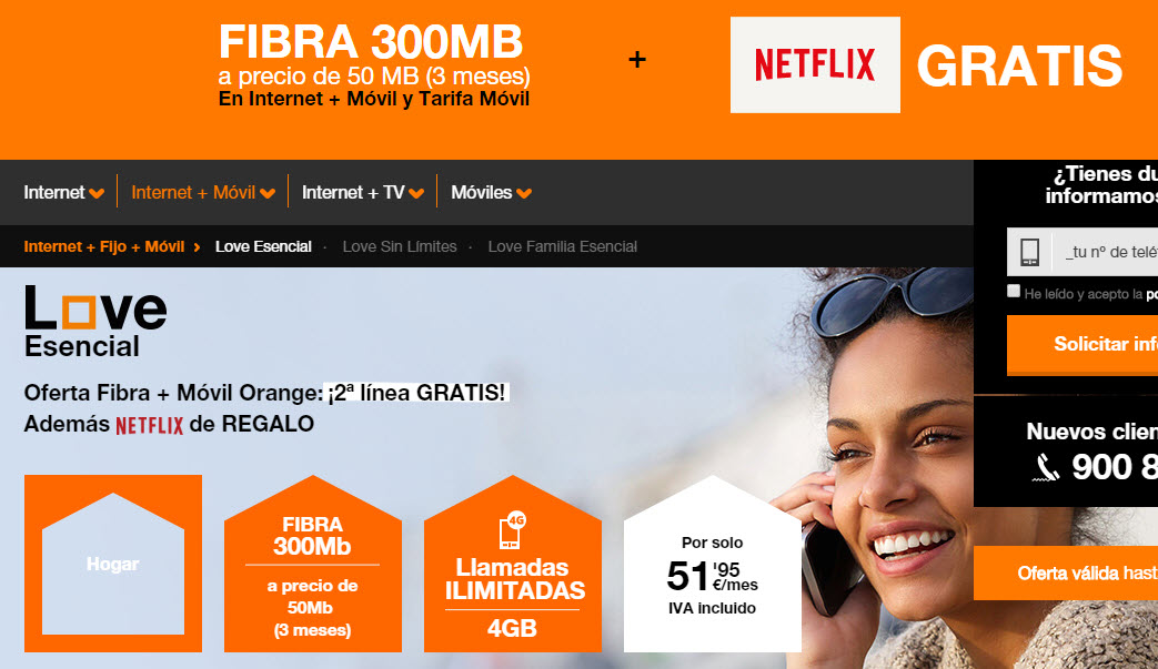 vente a orange fibra