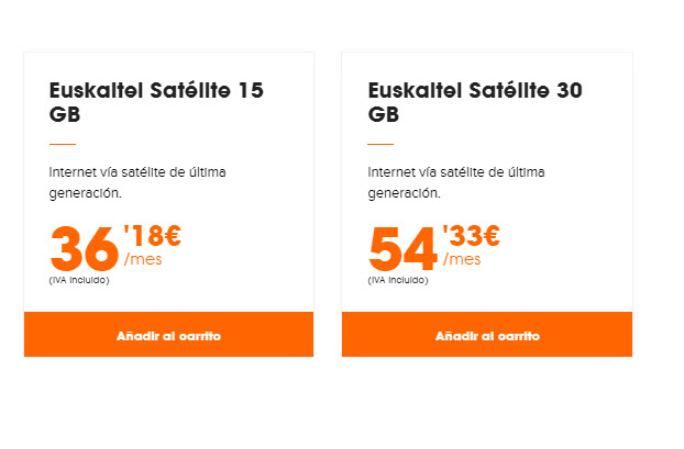 tarifas euskaltel satelite