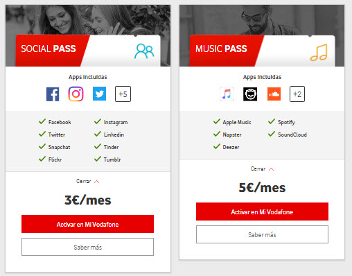 cómo funciona vodafone pass