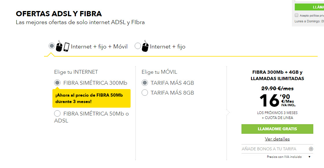 ofertas fibra masmovil