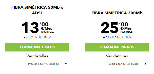 tarifas fibra masmovil