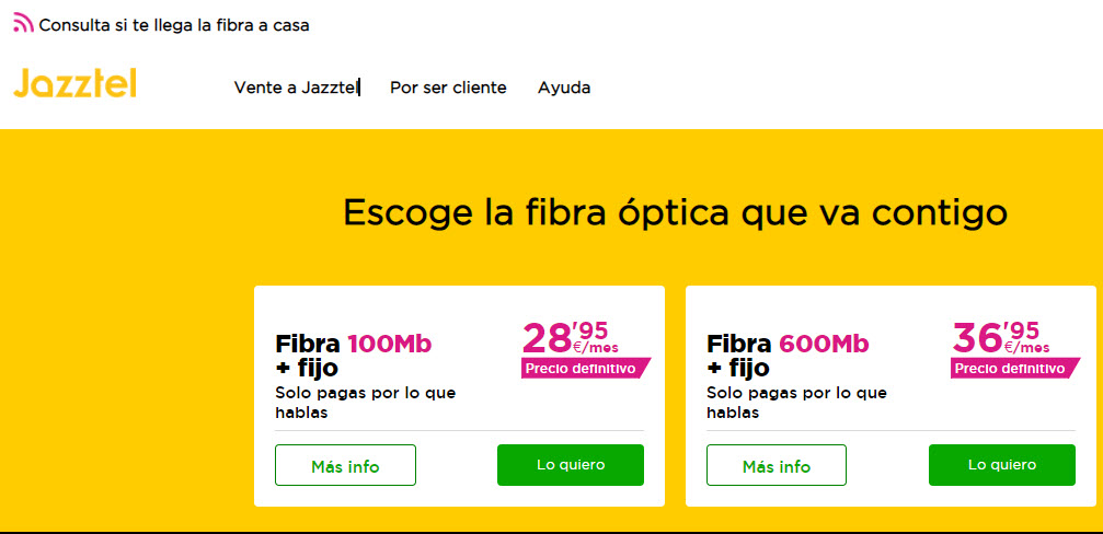 jazztel fibra optica ofertas