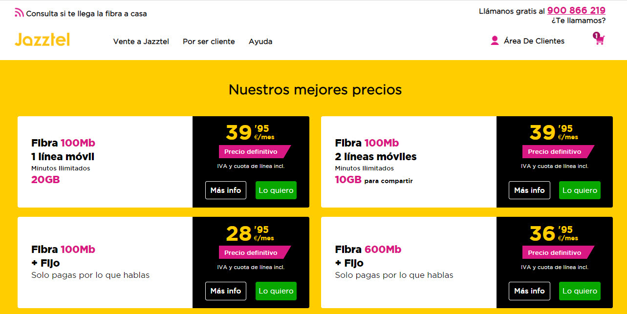 jazztel fibra optica