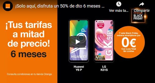 Black Friday Orange 2021: ofertas y descuentos en móviles