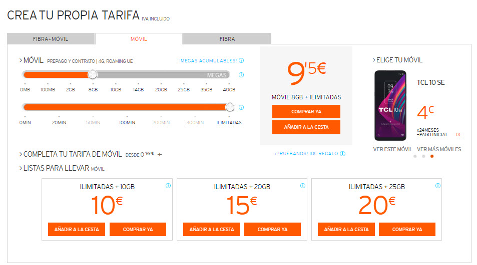 compañias moviles lowcost