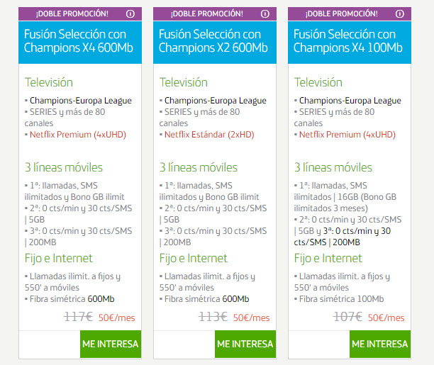 movistar fibra fusion precios