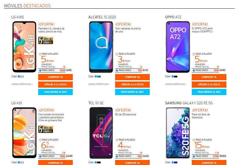 simyo moviles libres a plazos