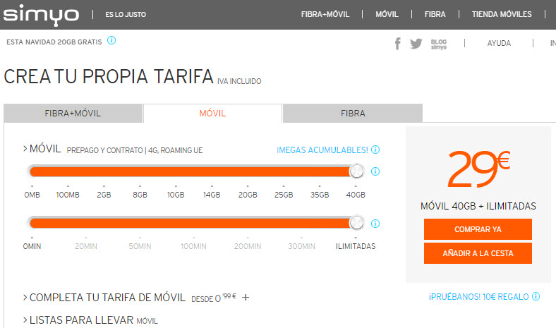 simyo.es tarifas contrato