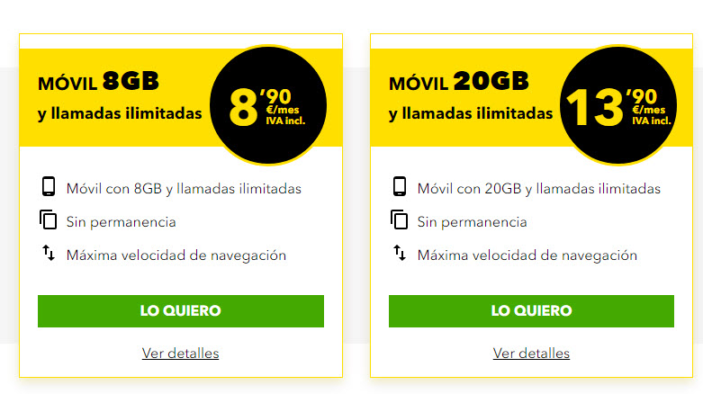 tarifa movil de datos mas barata